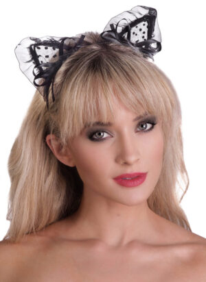 71227 - cat headband with lace
