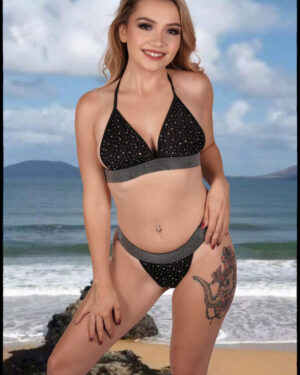 14627 - Rhinestone Starbust Bikini Set
