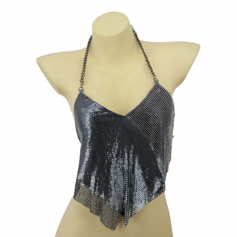 8468 - Rhinestone Halter Top - Image 11