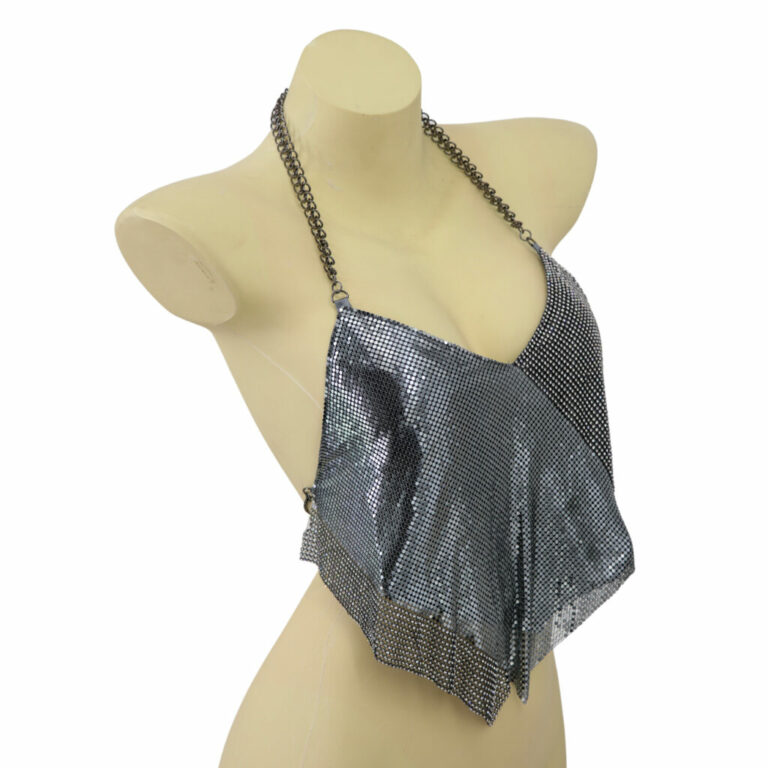 8468 - Rhinestone Halter Top - Image 9