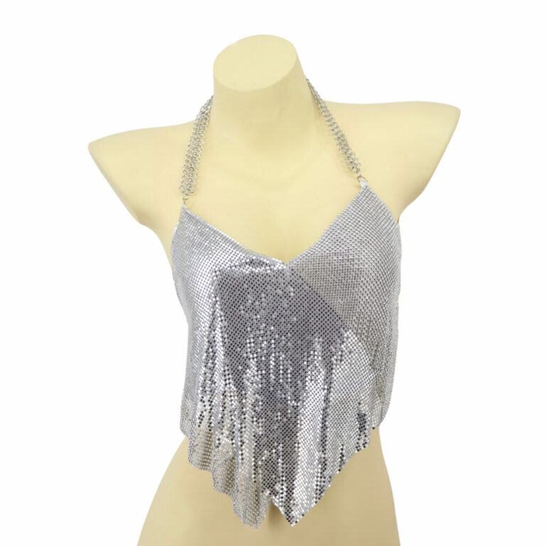 8468 - Rhinestone Halter Top - Image 8