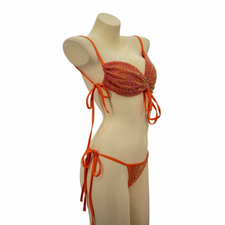 14431 - mesh rhinestone bikini set - Image 5