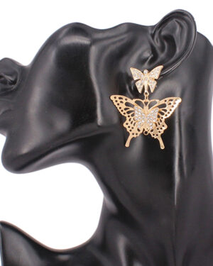 KE5121 - Earring gold  - Butterfly