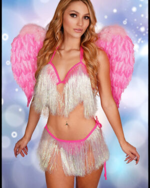 14691 - Rave Fringes Top and Belt Set