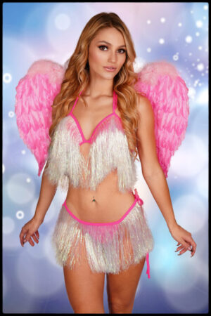 14691 - Rave Fringes Top and Belt Set