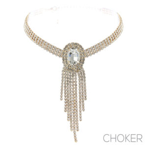 17832 - g rs big frame fringe choker