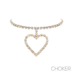 17838 - g rs heart pendant collar