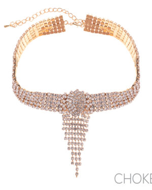 17841 - g rs 5row fringe choker