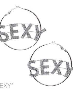 26210 - s rs word sexy hoop ear
