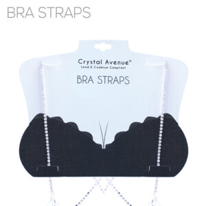 94051 - Rhinestone Bra Strap 1 Row - Silver