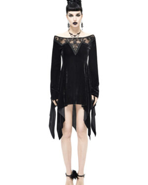 SKT121 - Black Gothic Witch Dress