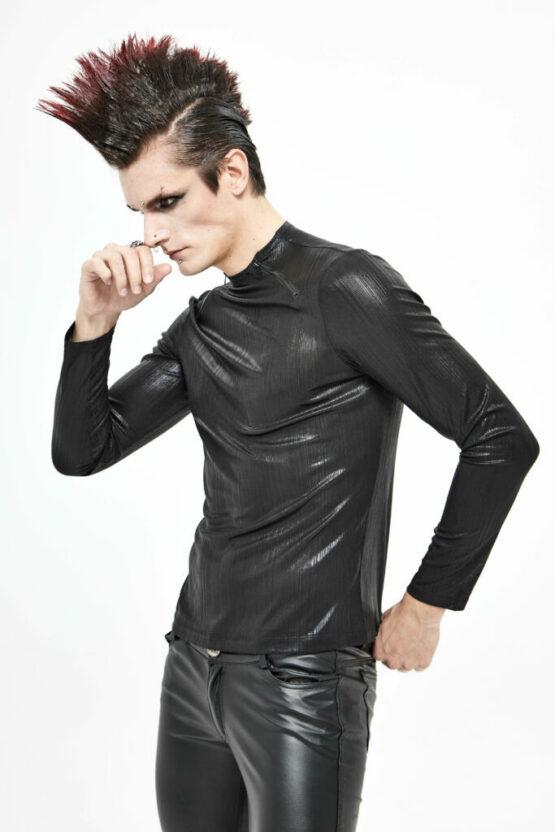 TT173 - Men's Black Futuristic Top - 4XL-5XL - Image 6