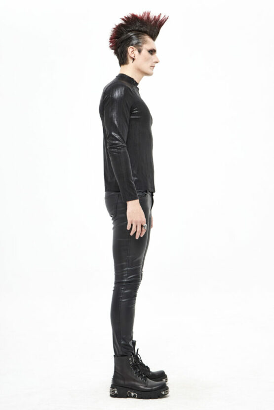 TT173 - Men's Black Futuristic Top - 4XL-5XL - Image 8