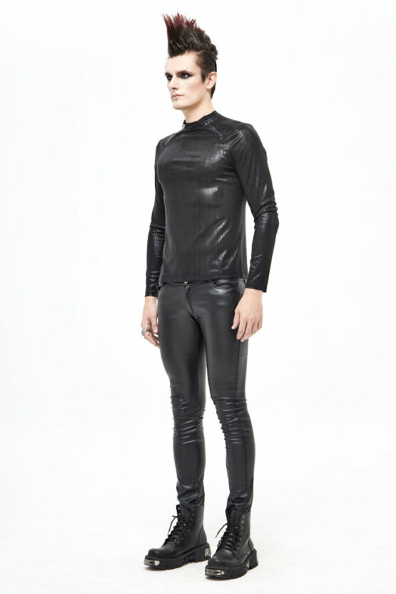 TT173 - Men's Black Futuristic Top - 4XL-5XL - Image 9