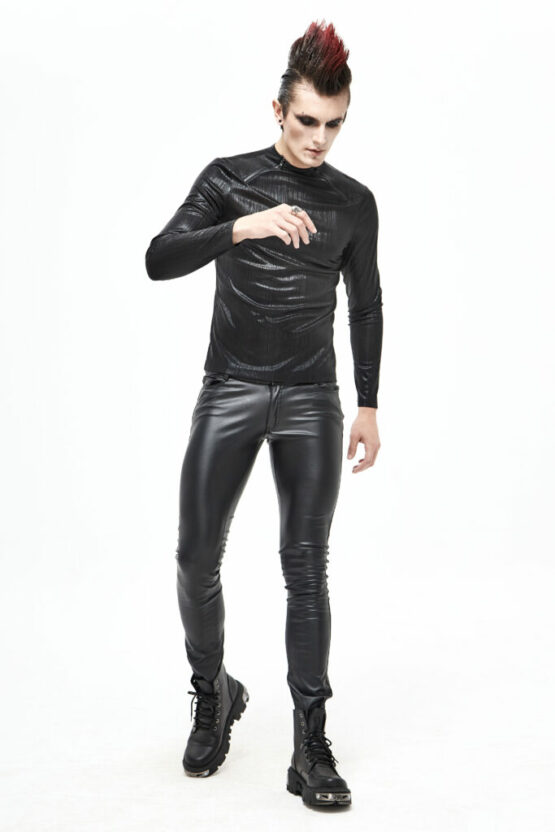 TT173 - Men's Black Futuristic Top - 4XL-5XL - Image 4