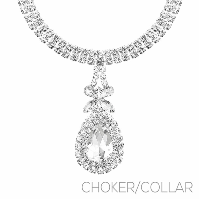 17274 - s rs Teardrop Center Choker - Silver