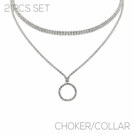 17799 - s rs Cross Choker/Collar 2 Necklace - Image 2