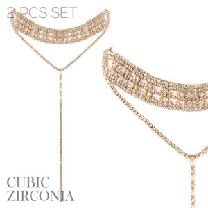17818 - g rs cz 2 choker T collar set