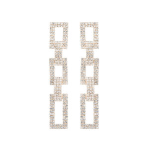 27003 - g rs rectangle chain link earring