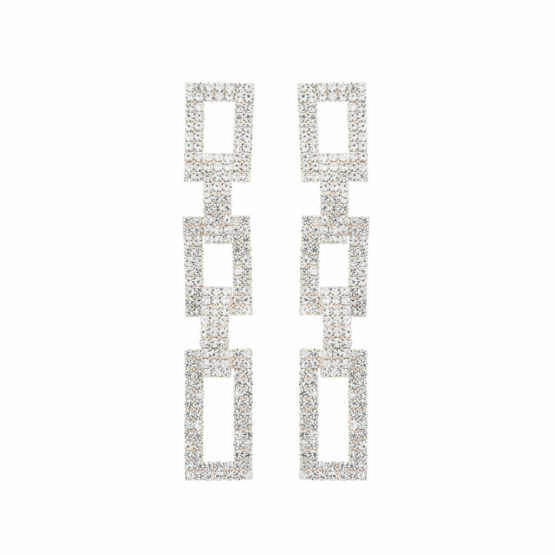 27003 - g rs rectangle chain link earring - Image 2