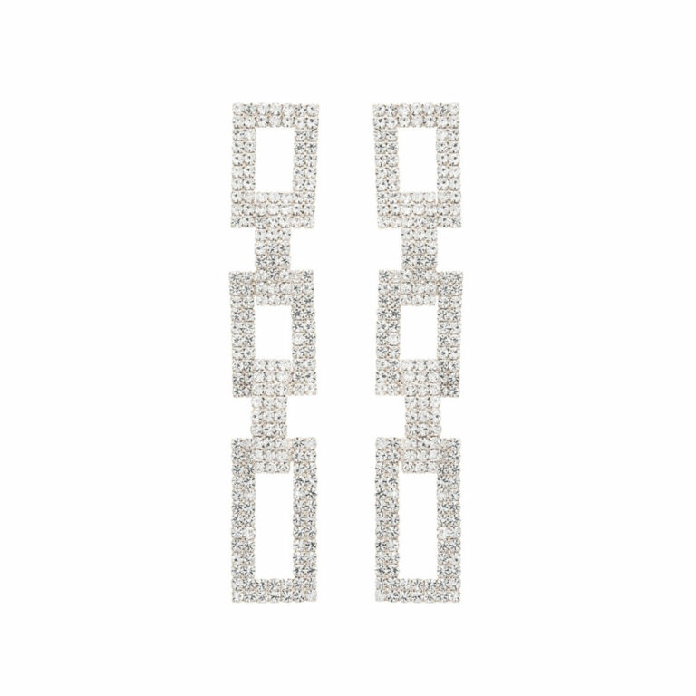 27003 - g rs rectangle chain link earring - Image 2