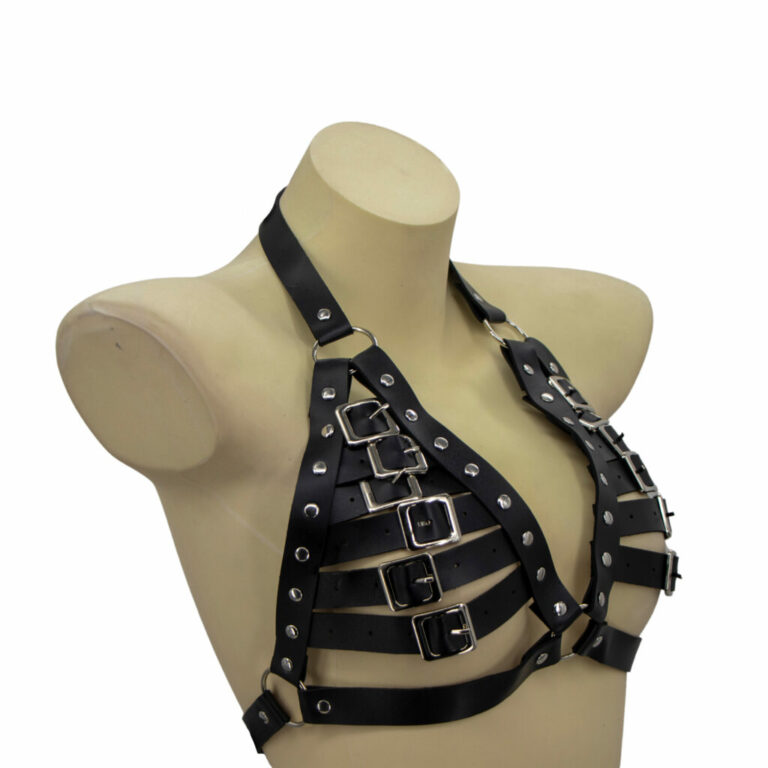 DZ22 - leatherette Bra top - Image 4