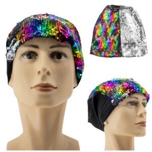 KM8134 - Beanie Reversible Sequin Cap- Rainbow