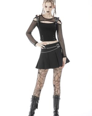TW358 - Rebel Girl Sexy Net Hollow Out T-Shirt