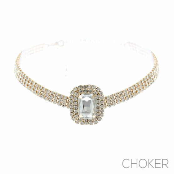 17830 - G rs Big Rectangle Choker - Image 2