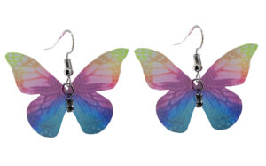 18357RNB - Butterfly Earrings, Rainbow
