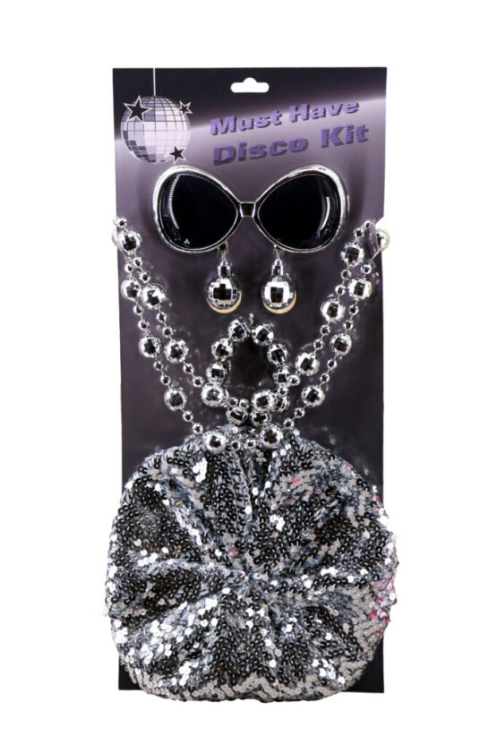 69569 - Disco kit( beret, earrings,..necklace, bracelet, and..glasses) - Image 3