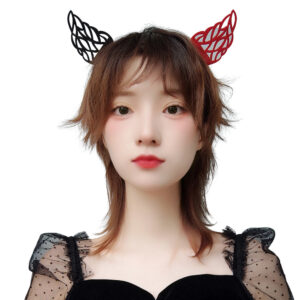 71252 - Two Tone Cut Out Devil Ears Headband