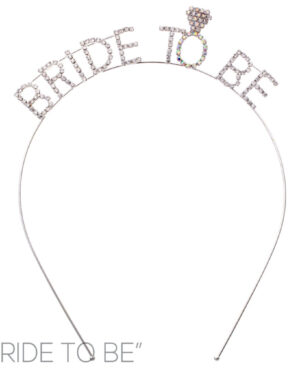 71526 - Rhinestone Bride to Be Headband - Silver