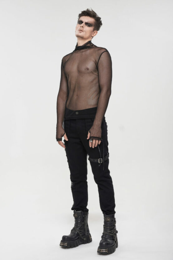 TT188 - Long Sleeve See Through Top - Image 3