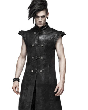 WY1018 - Punk Armor Long Vest