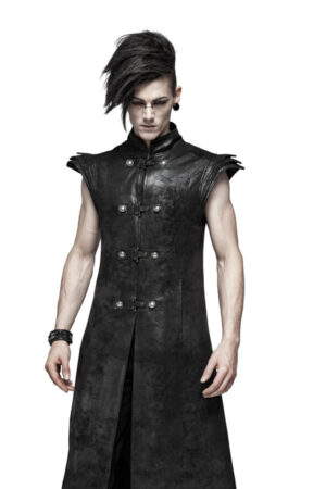 WY1018 - Punk Armor Long Vest