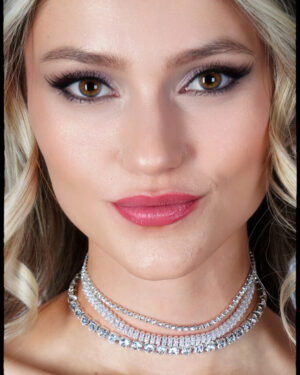 17825 - rs CZ Baguette 3 choker set