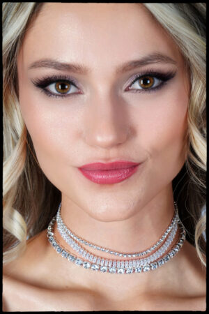 17825 - rs CZ Baguette 3 choker set