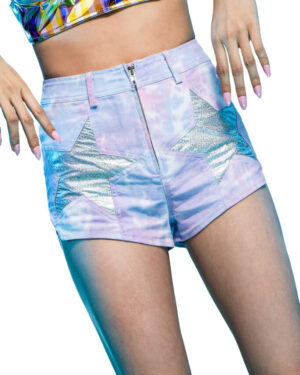 7263 - Tie Dye Star Shorts