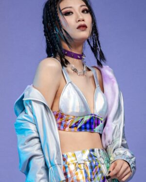 7343 - Laser Splicing UP Glitter Bra