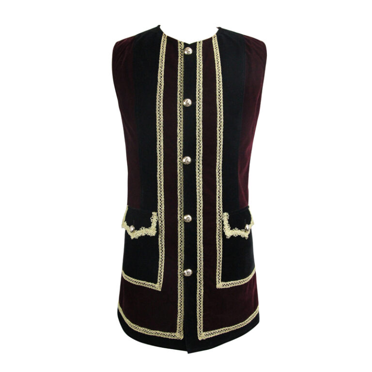 CT95 - Two-piece Red Pirate Set: Jacket and Vest - Image 26
