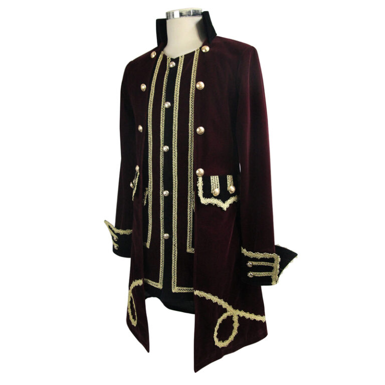 CT95 - Two-piece Red Pirate Set: Jacket and Vest - Image 25
