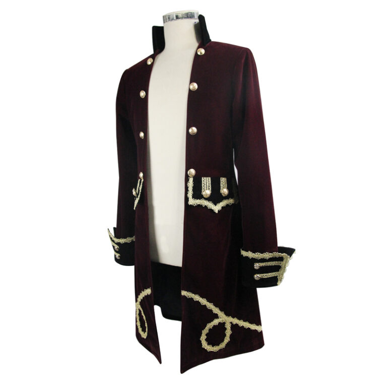 CT95 - Two-piece Red Pirate Set: Jacket and Vest - Image 22