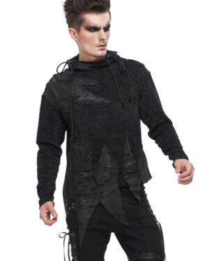 SR010 - Gothic Black Long Sleeve Top