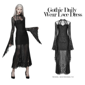 WQ382 - Gothic Witch Lace Dress
