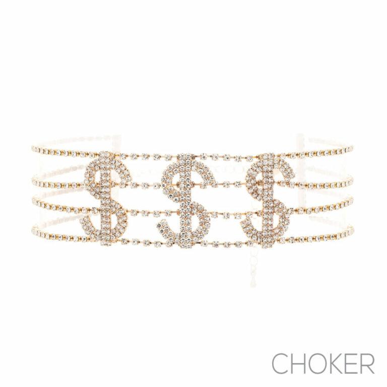17948 - g rs $$$ sign choker, dollar - Image 2