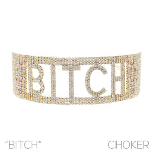 17952 - g rs 18row bitch word choker