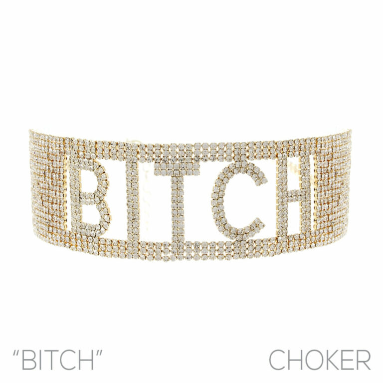 17952 - g rs 18row bitch word choker