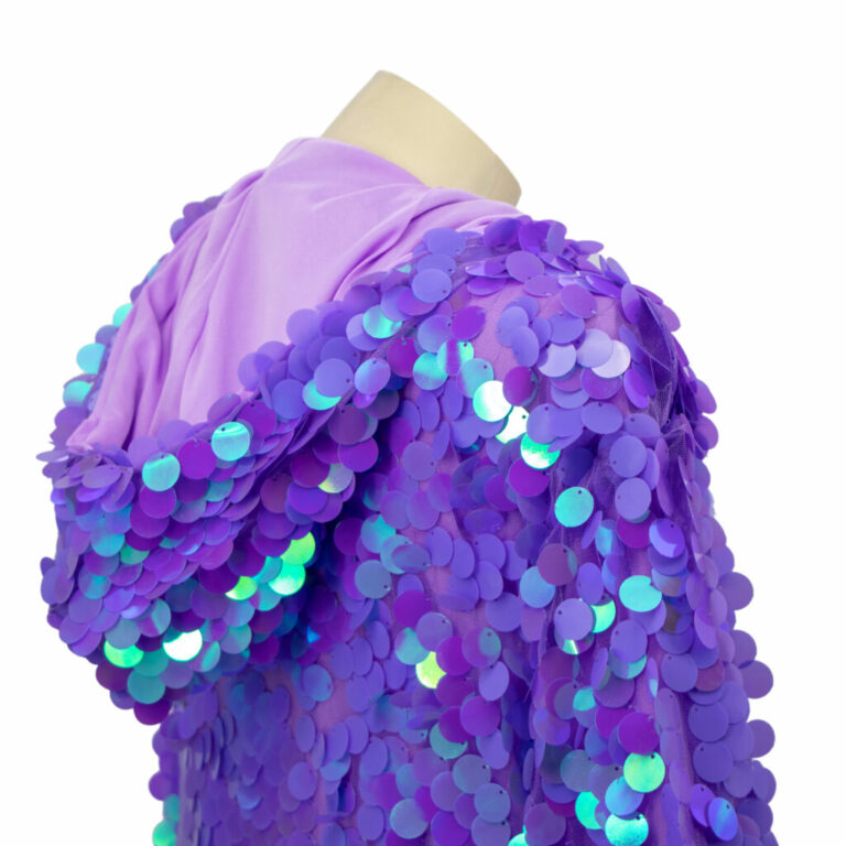 2597 - Sequins Duster Mermaid w/hood - Image 7