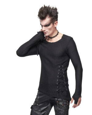 TT177 - Long Sleeve Laced Top with Thumb Hole